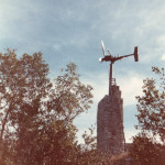 Vintage windmill in camp 1968