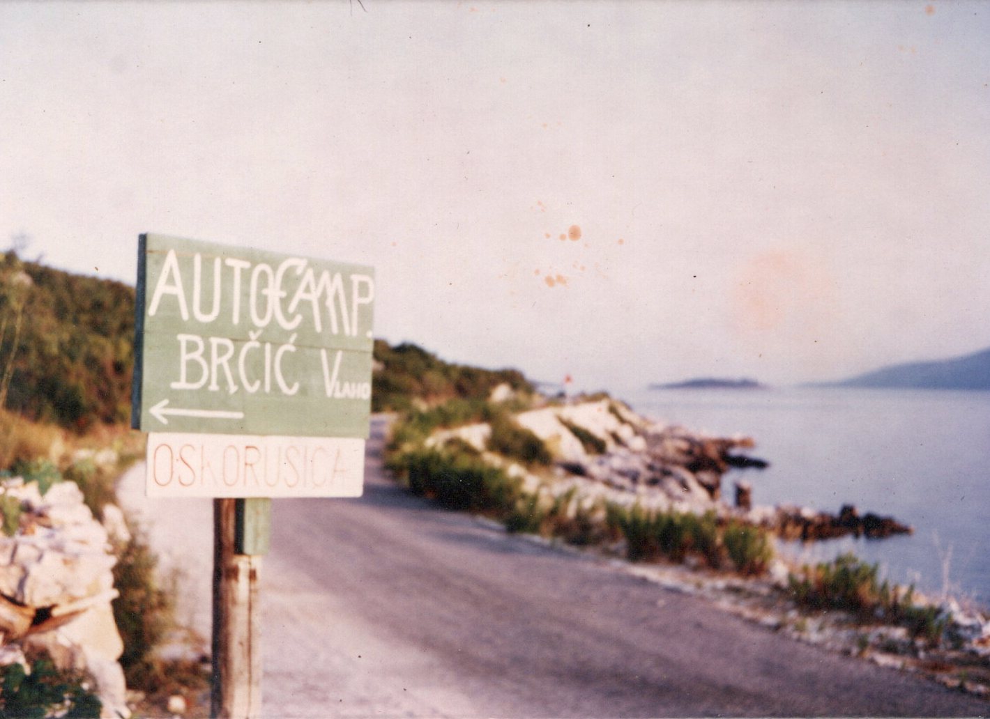 Camp Oskorusica road sign - banner